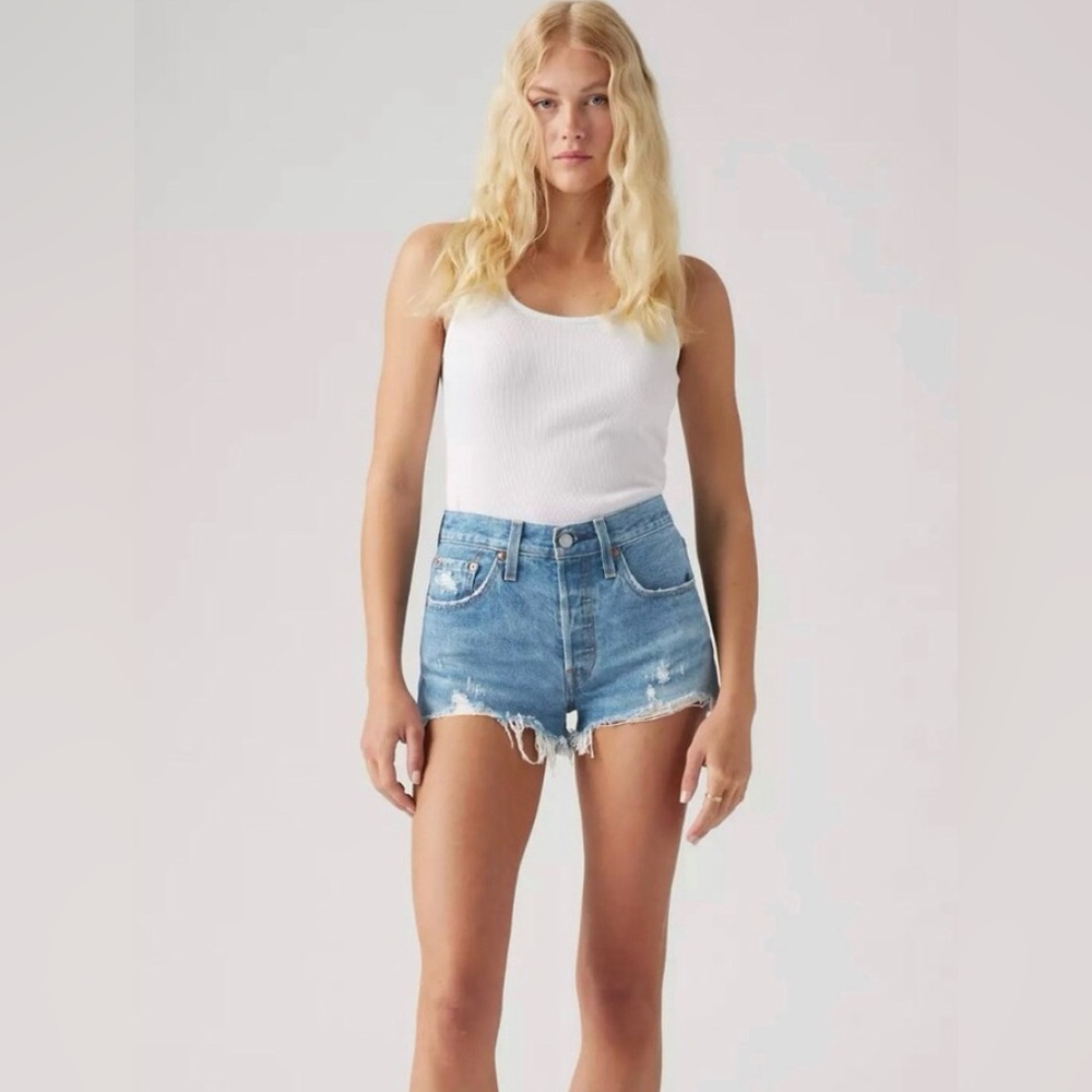 Levi's Blue Denim Women's Shorts~ Highrise